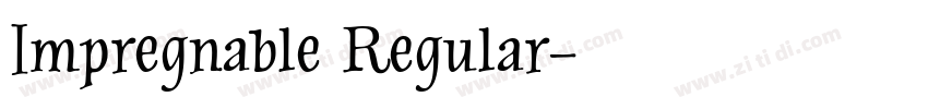 Impregnable Regular字体转换